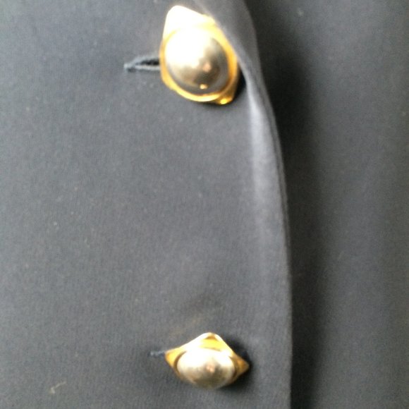 Vintage blue navy long blazer/jacket - Picture 2 of 5